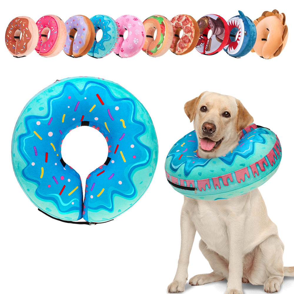 BEAUTYZOO collar inflable para perro XL, soporte suave en el cuello durante la recuperación