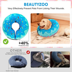 BEAUTYZOO collar recuperación perro XL, permite comer y beber con libertad