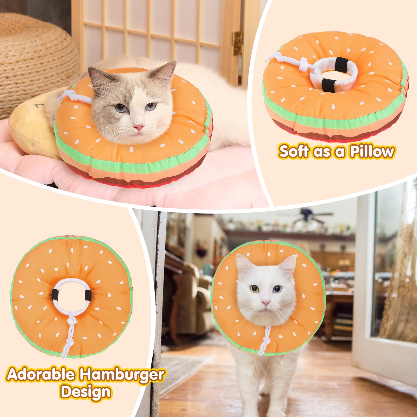 BEAUTYZOO cono gato almohada protectora para dormir cómodo