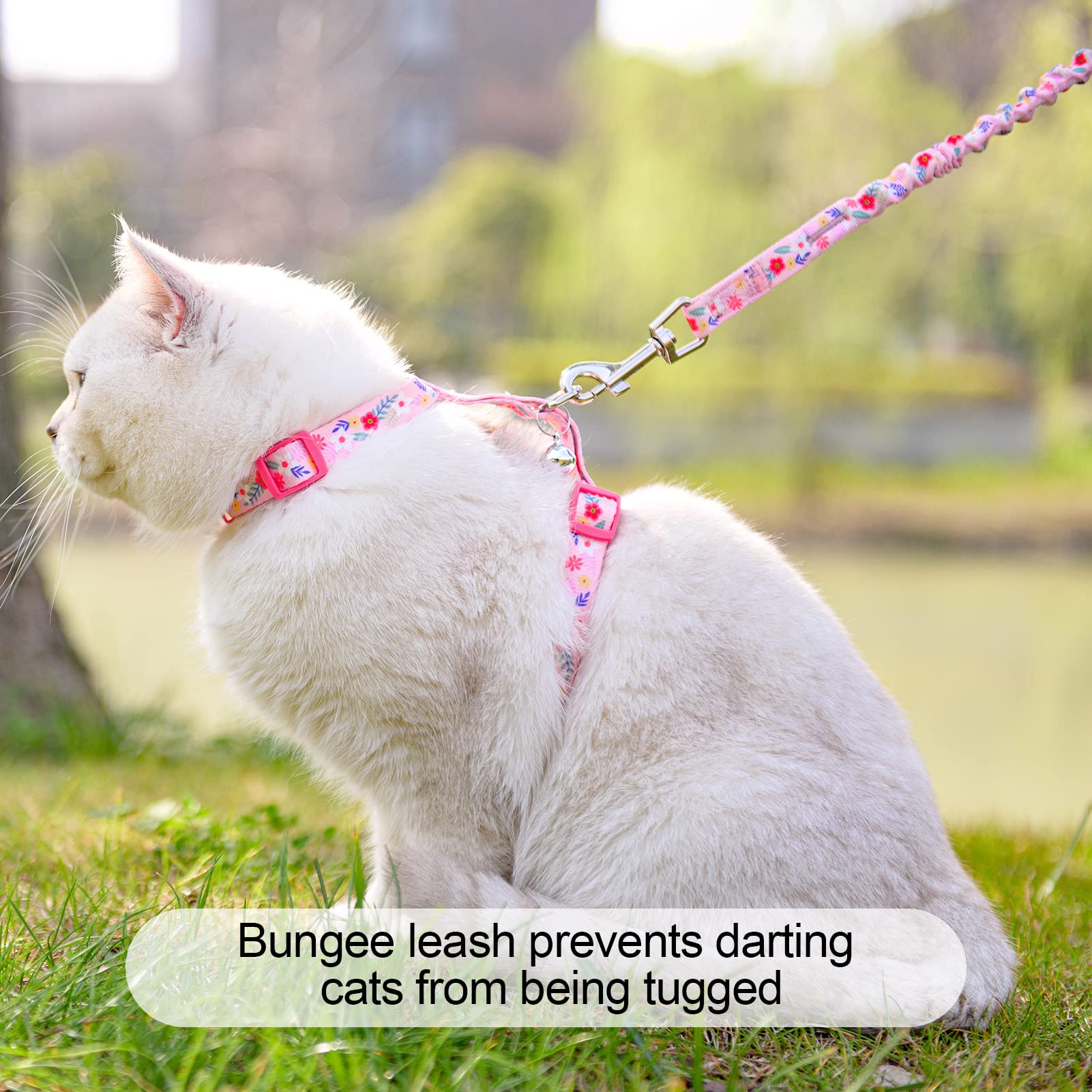BEAUTYZOO correa para gato rotación 360, manejo más cómodo al dirigirlo.