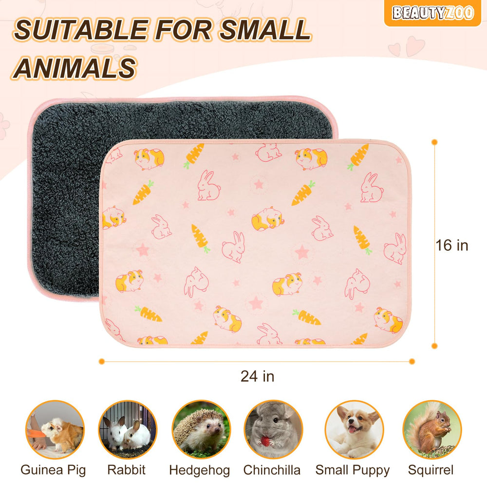 BEAUTYZOO doble juego de cubiertas para conejillo de indias, higiene diaria