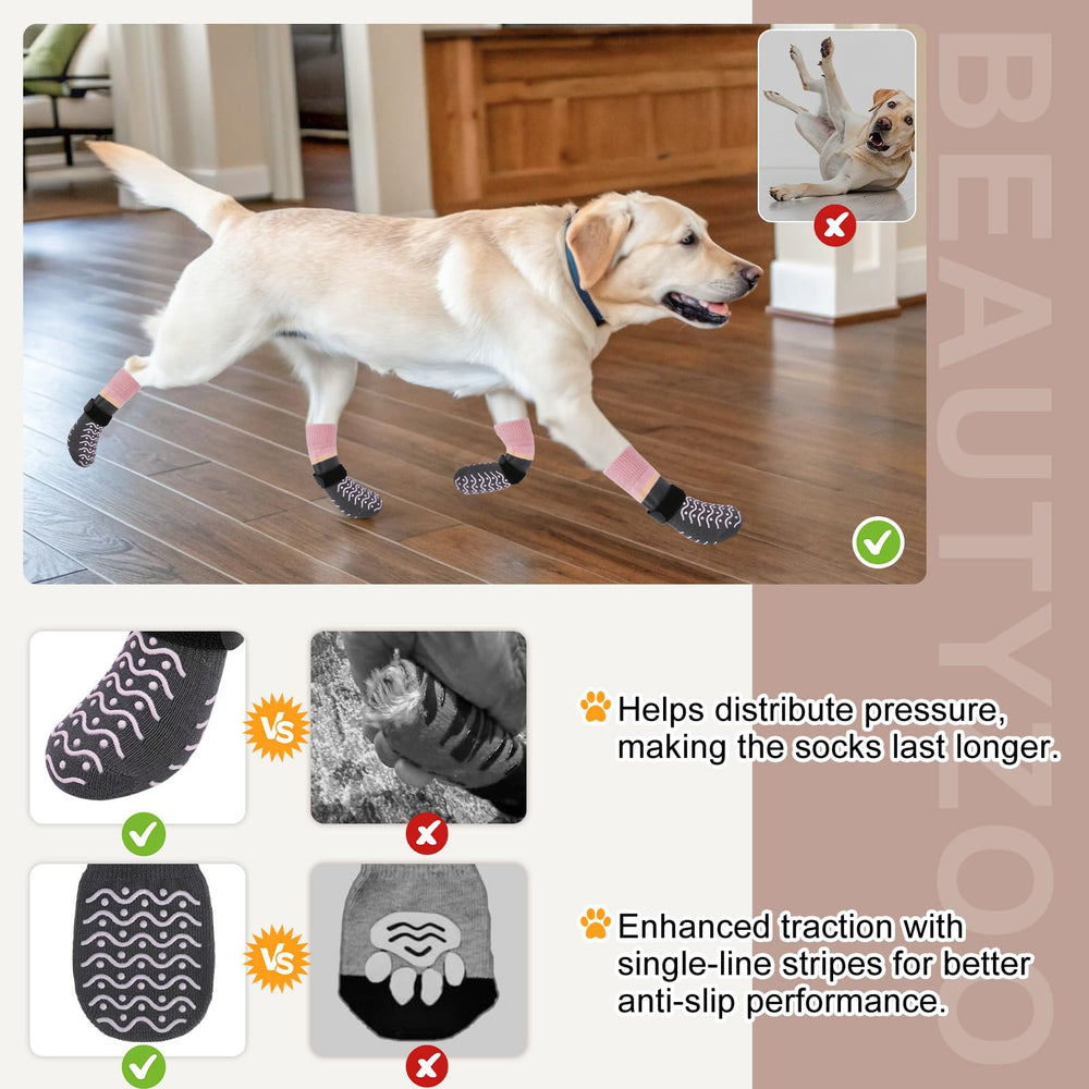 BEAUTYZOO Calcetines para perros protegen contra pavimentos caliente y frio