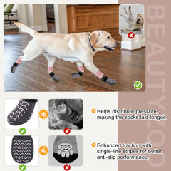 BEAUTYZOO Calcetines para perros protegen contra pavimentos caliente y frio