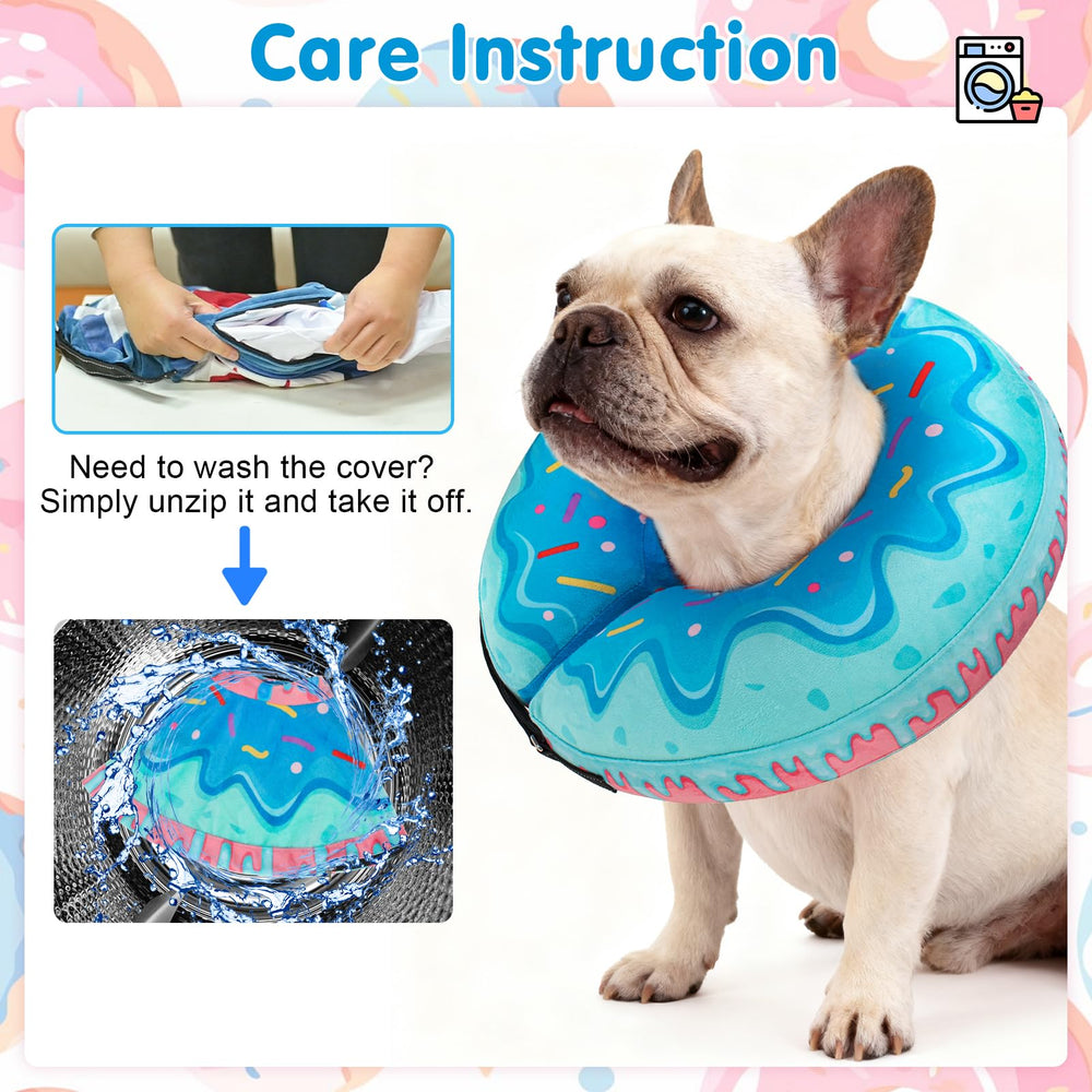 BEAUTYZOO donut collar perro XL, comodidad suave que no bloquea la visión