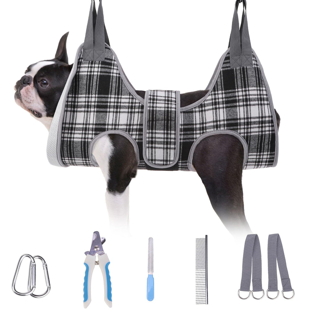 BEAUTYZOO hamaca de aseo para perros pequeños con soporte cómodo para uñas