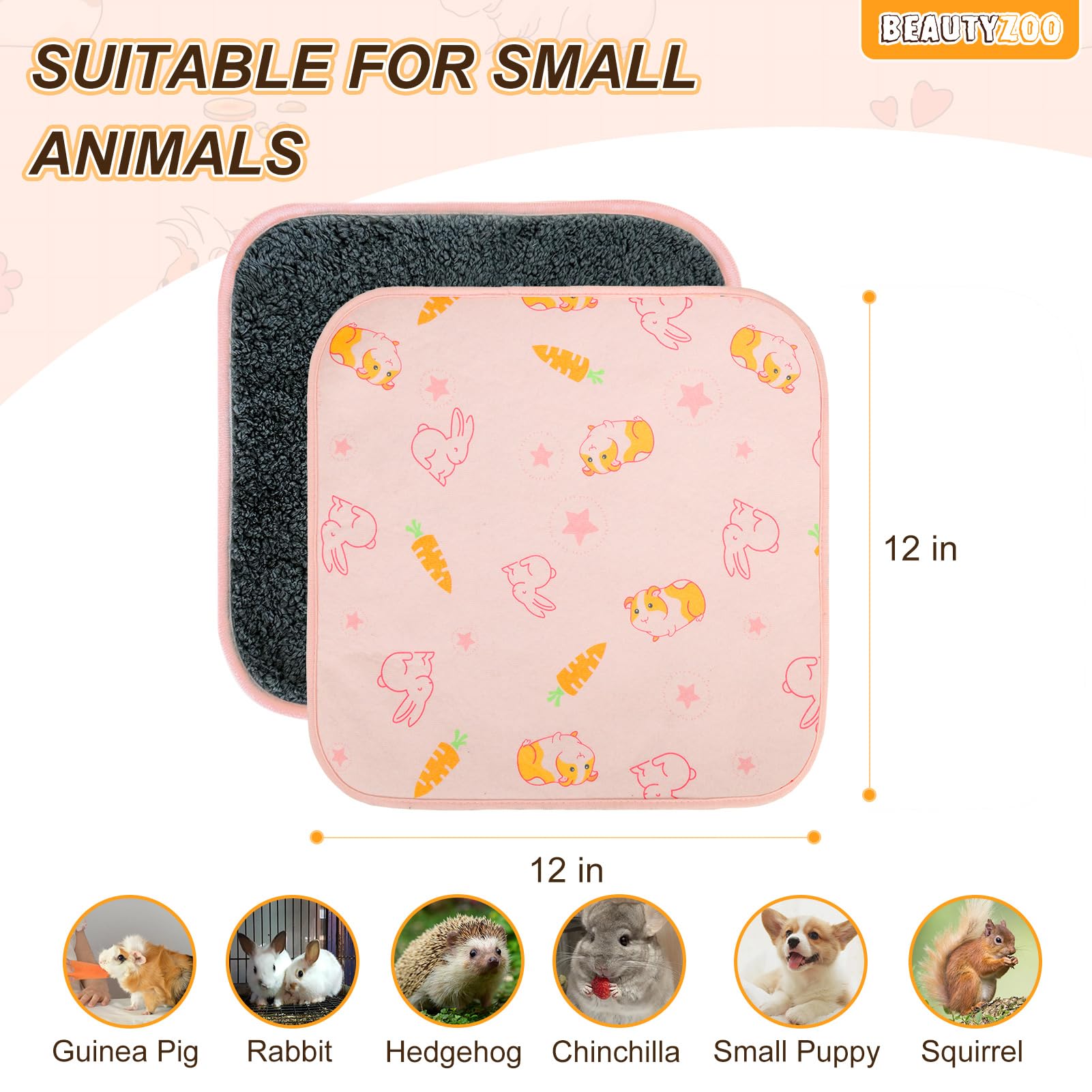 BEAUTYZOO material duradero, lavable a máquina, opción ecológica para el cuidado diario.