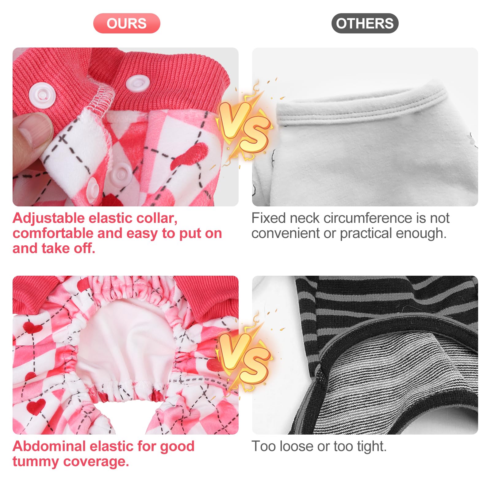 BEAUTYZOO pijama con diseño lindo y elegante para perros