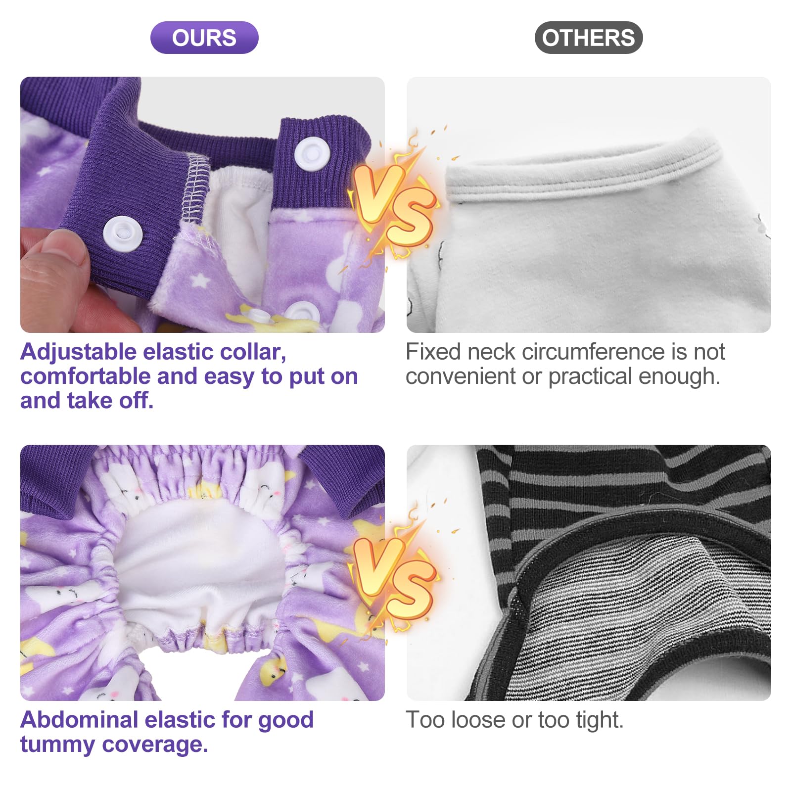 BEAUTYZOO pijama para perro, enfoque todas-las-estaciones, cómodo todo el año.