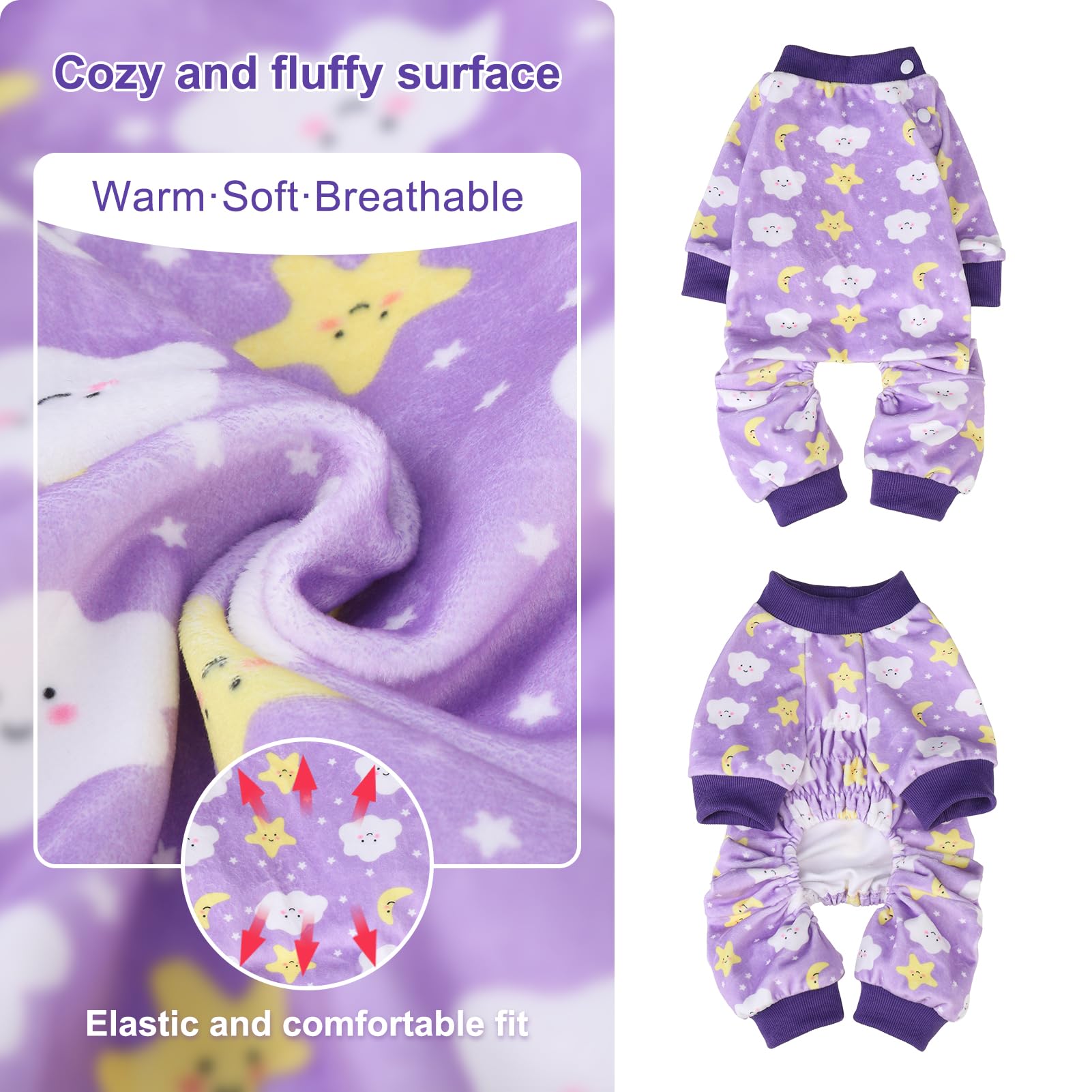 BEAUTYZOO pijama XS, diseños adorables, estilo sencillo para tu mascota.