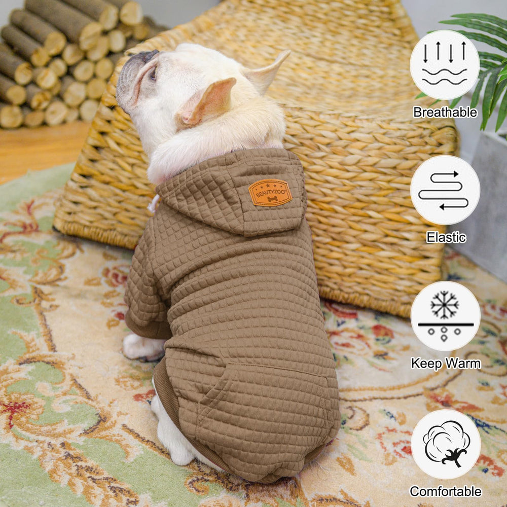 BEAUTYZOO Capucha para perro pequeño, estilo deportivo y fácil de usar