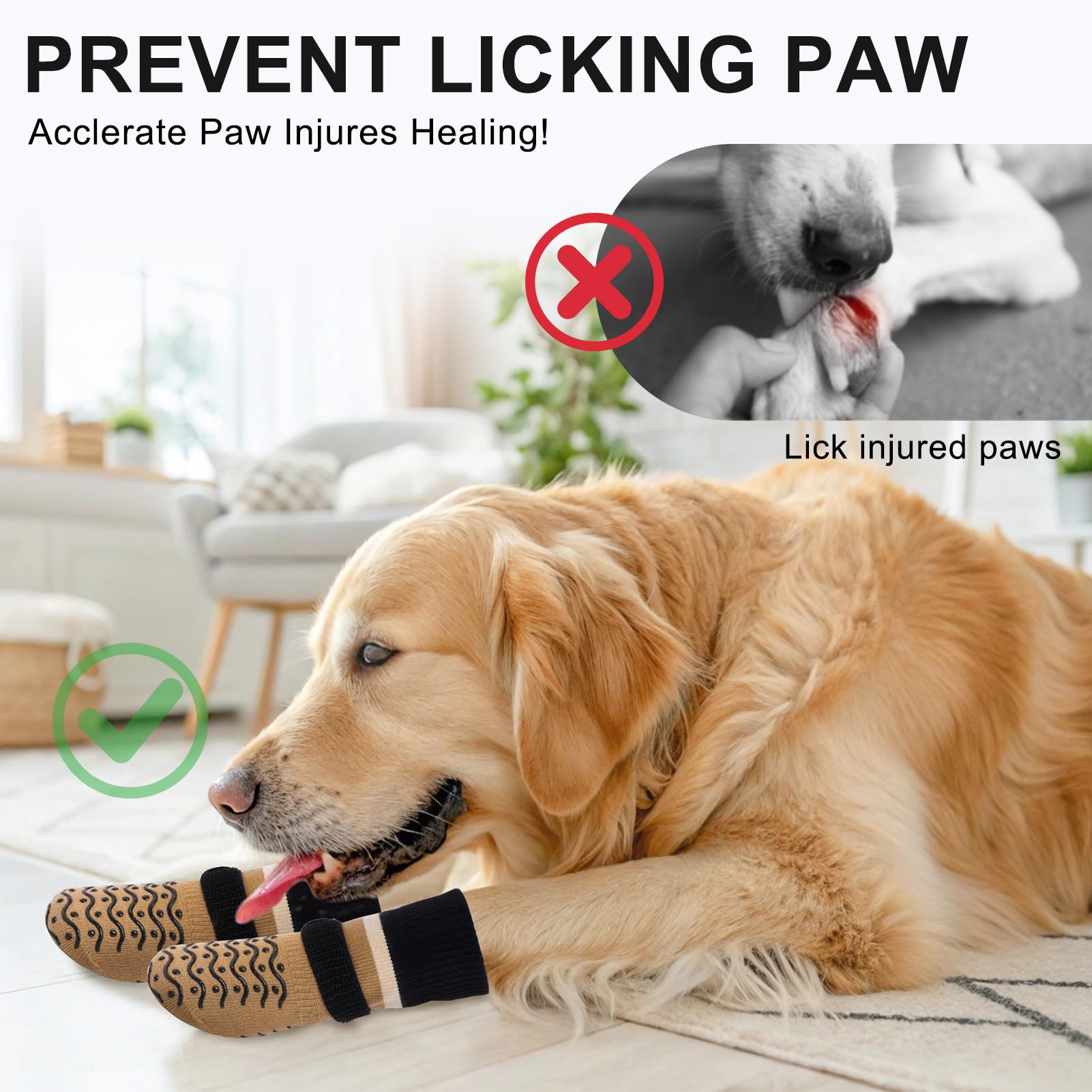 Protectores de patas BEAUTYZOO para interiores, protección diaria.