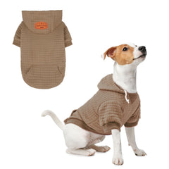 BEAUTYZOO Sudadera con capucha para perro pequeño con bolsillos, ideal para paseos