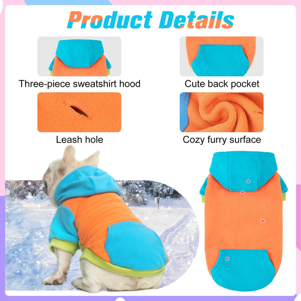 BEAUTYZOO sudadera-perro con bolsillo tipo canguro para llaves y juguetes.