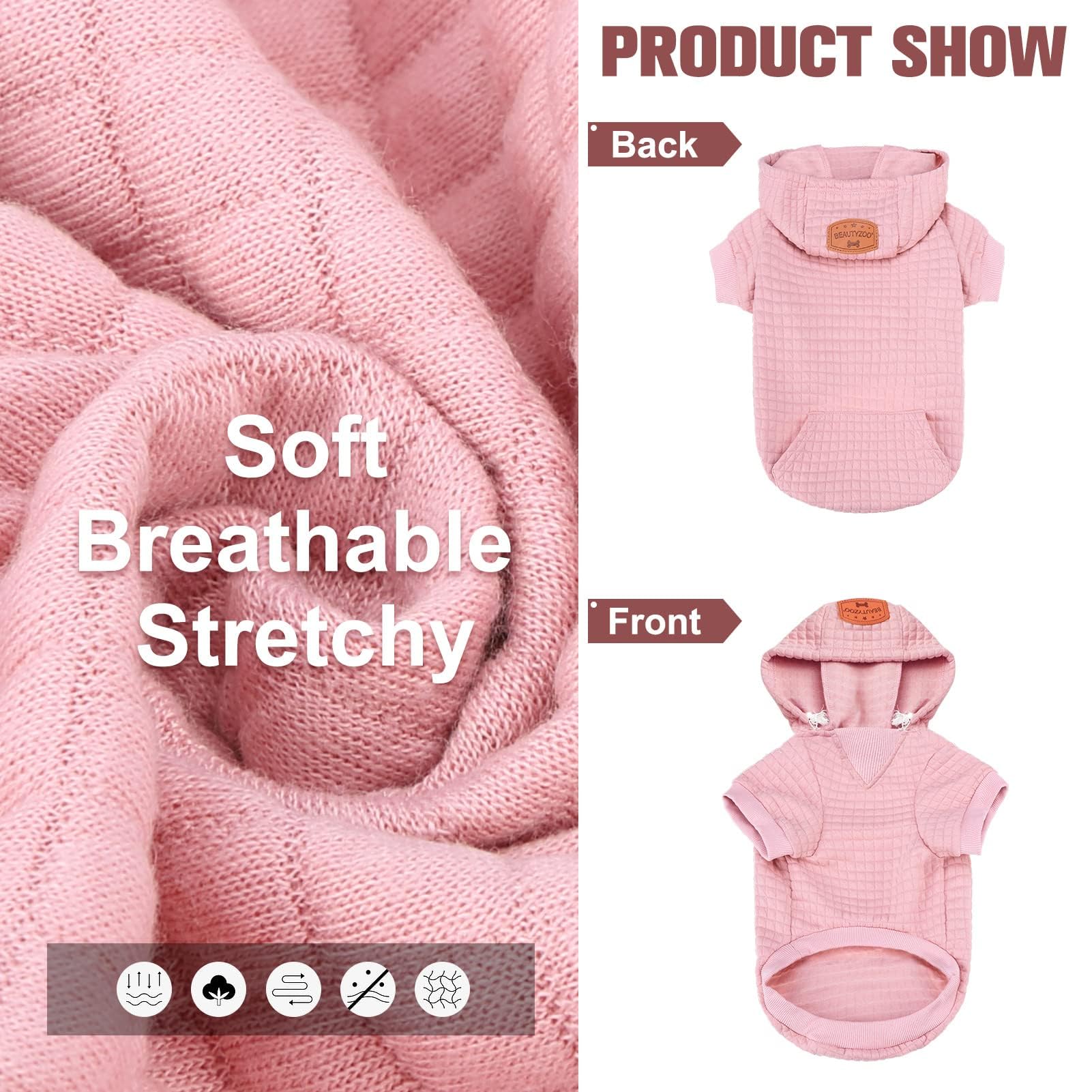BEAUTYZOO sudadera para perro grande, bolsillo para snacks durante el paseo