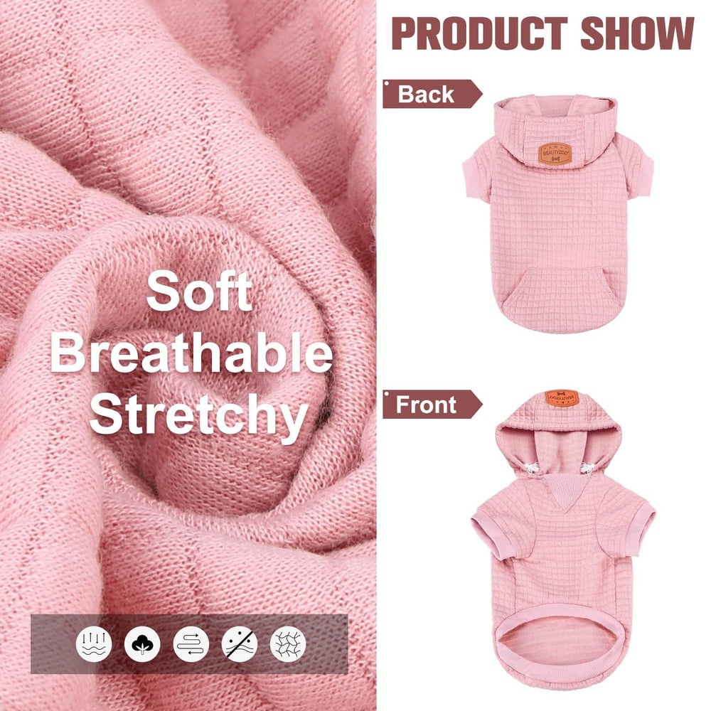 BEAUTYZOO sudadera para perro grande, bolsillo para snacks durante el paseo