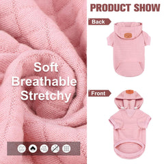 BEAUTYZOO sudadera para perro grande, bolsillo para snacks durante el paseo