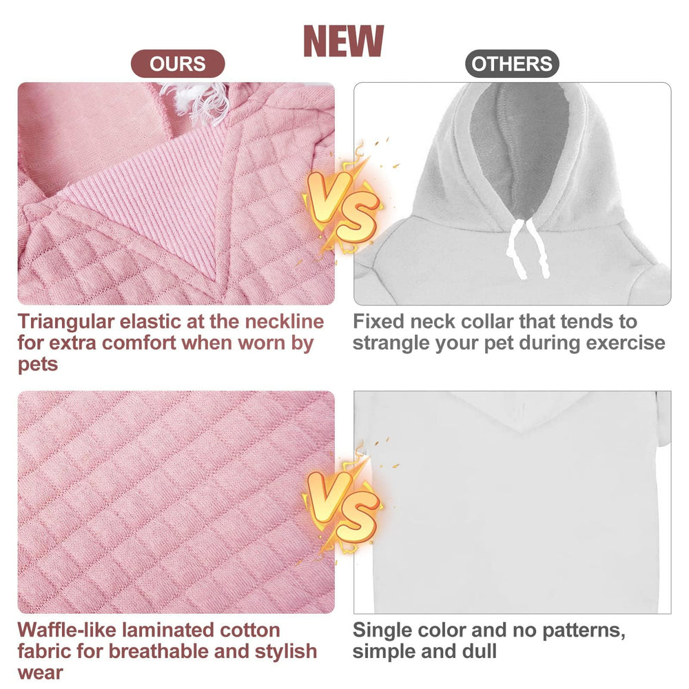 BEAUTYZOO sudadera para perro grande, detalle de la capucha para uso cómodo