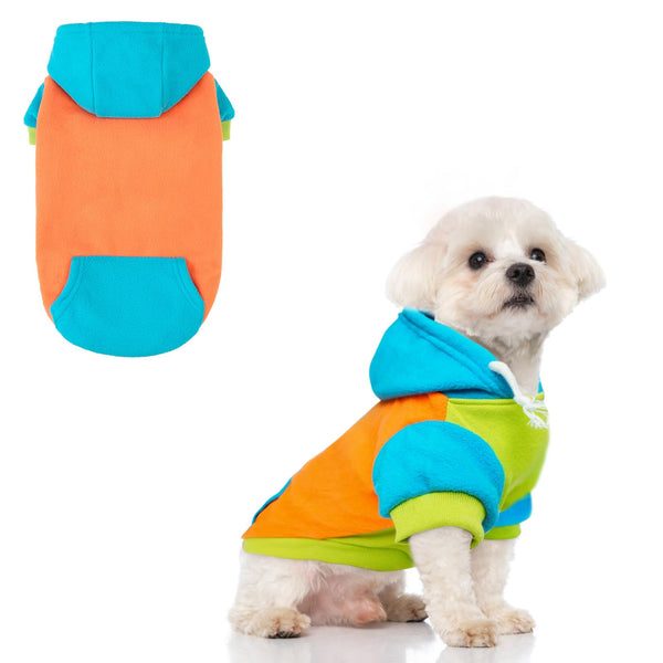 BEAUTYZOO sudadera para perro polar con bolsillo mantiene al perro cálido durante paseos.