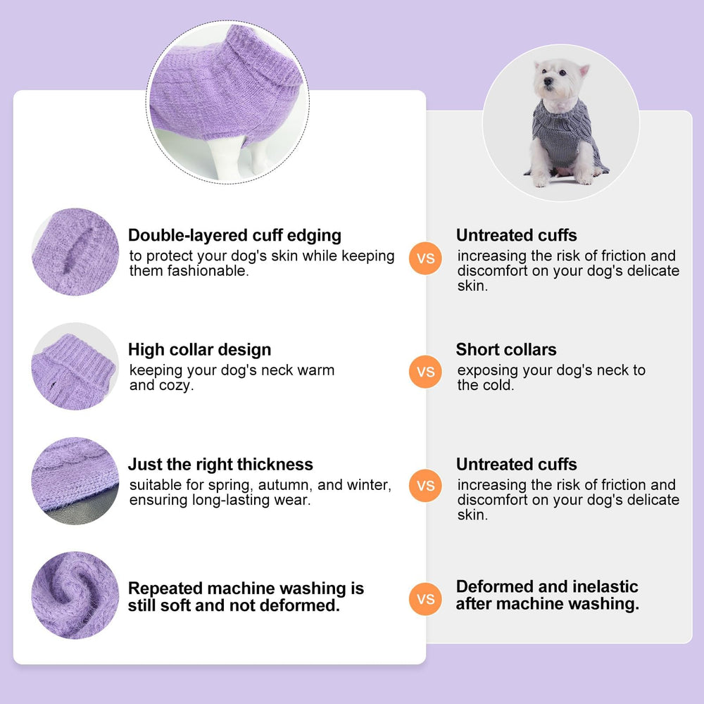 BEAUTYZOO suéter para perro pequeño con orificio para correa, ideal para paseos.