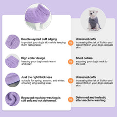 BEAUTYZOO suéter para perro pequeño con orificio para correa, ideal para paseos.