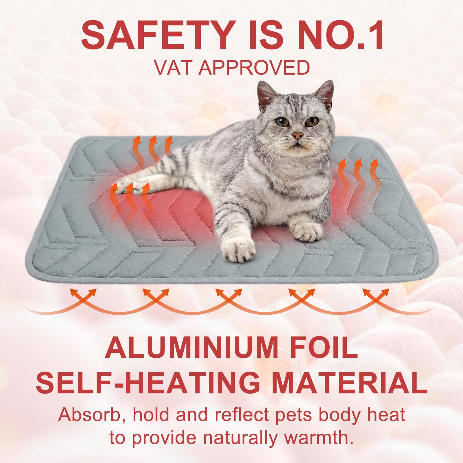 BEAUTYZOO superficie-dormir suave para gato, acolchado cómodo