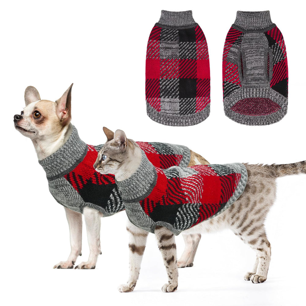 BEAUTYZOO suéter para perro pequeño con cuello alto, calor suave para días fríos.