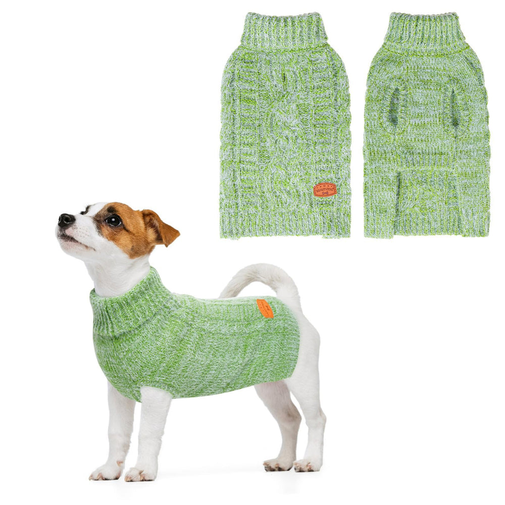 BEAUTYZOO suéter para perro pequeño con cuello tortuga, cálido para paseos fríos.