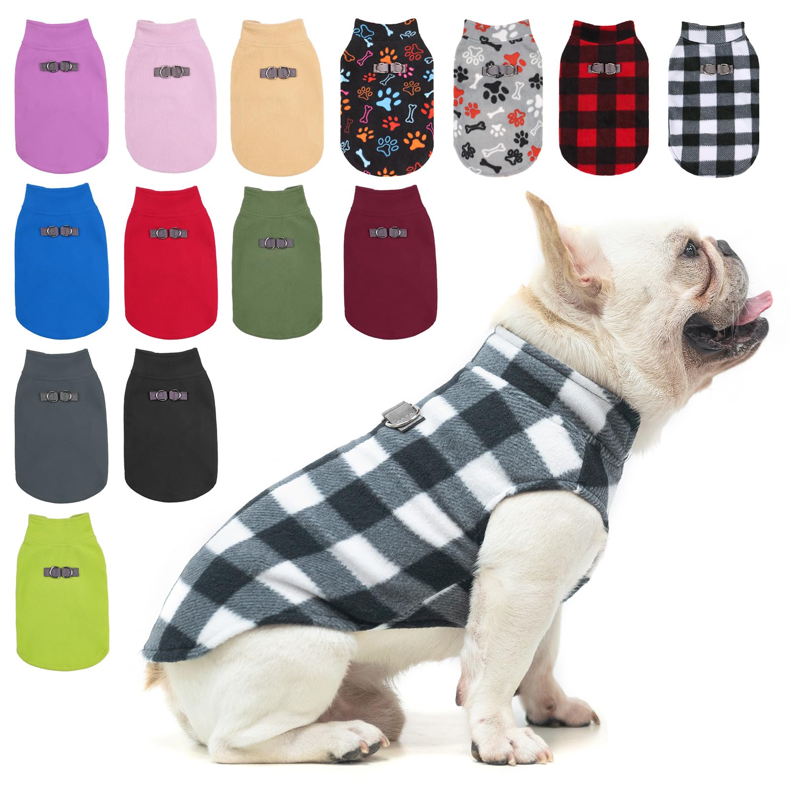 BEAUTYZOO suéter chaleco frente: abrigo suave para paseos fríos