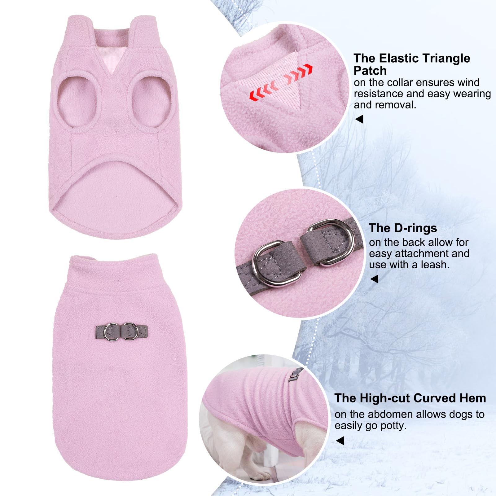 BEAUTYZOO tallas XS-XL con ajuste cómodo para perros pequeños y medianos