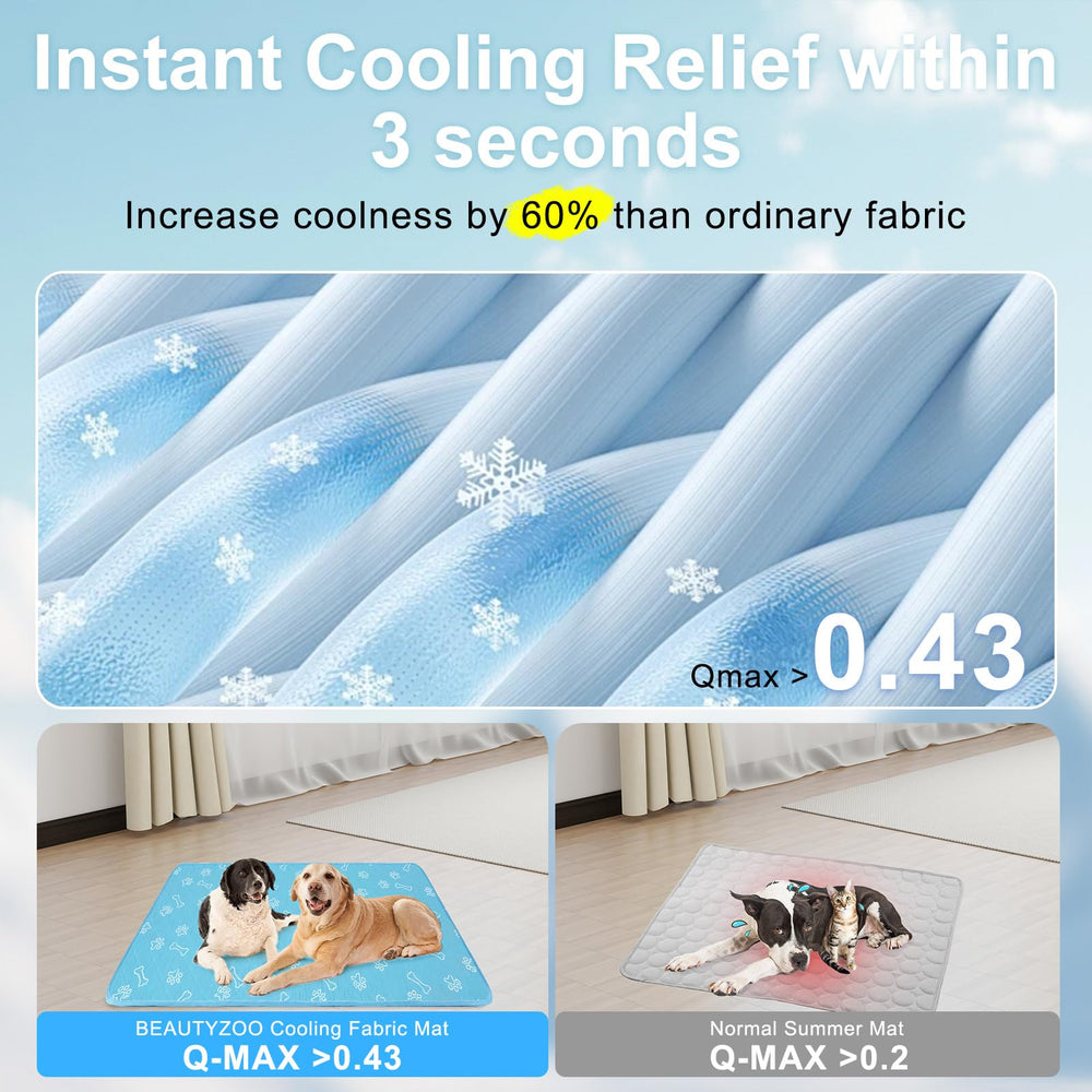 BEAUTYZOO tecnología seda helada en almohadilla refrescante para perros