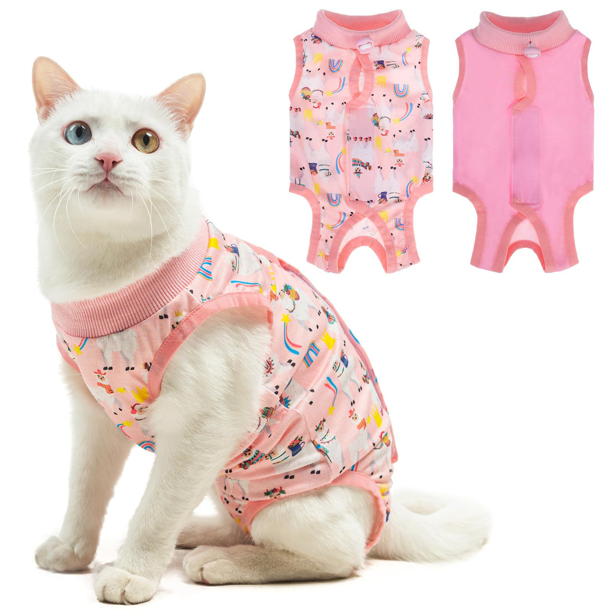 BEAUTYZOO traje recuperación para gato postoperatorio facilita el cuidado de heridas.