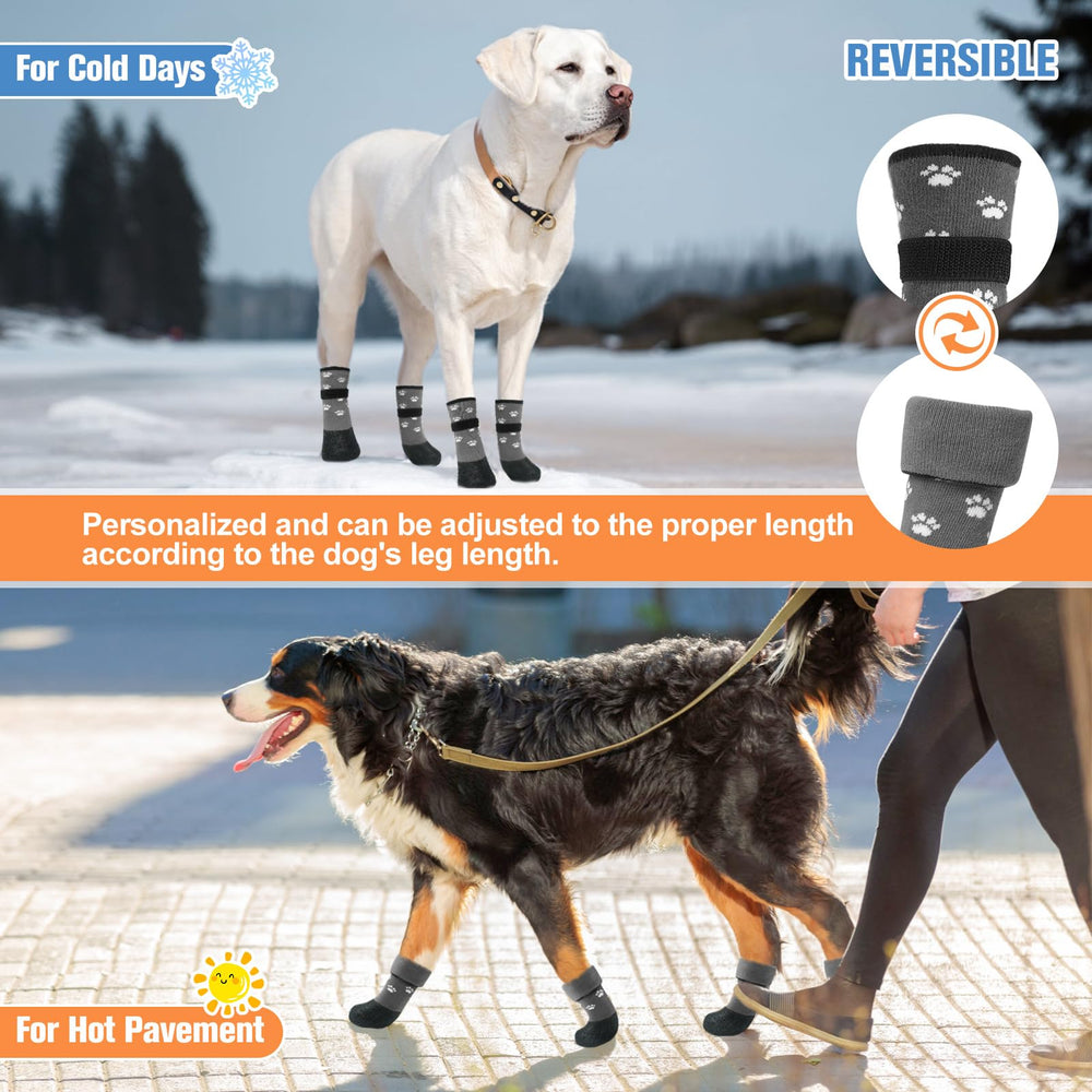 BeautyZoo botas para perros de todos tamaños mantienen las patas secas.