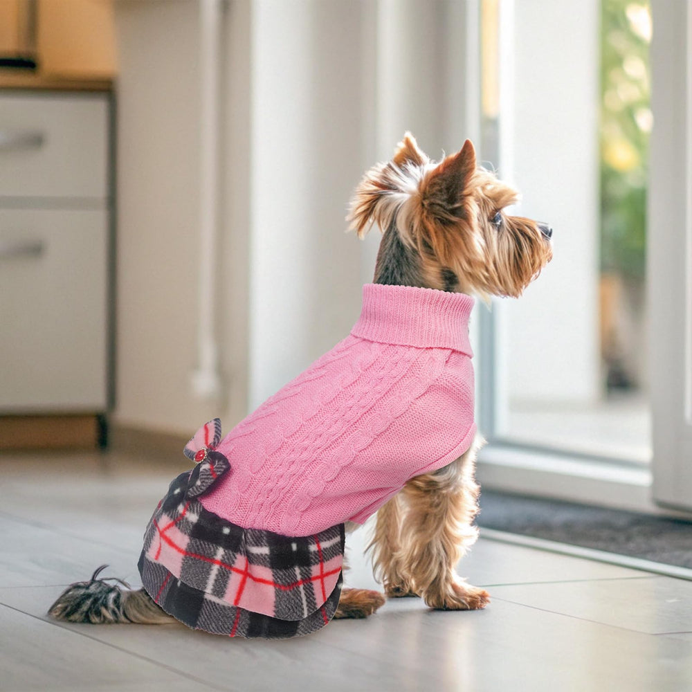 BEAUTYZOO Vestido para perrita perfecto para inviernos, mantiene caliente