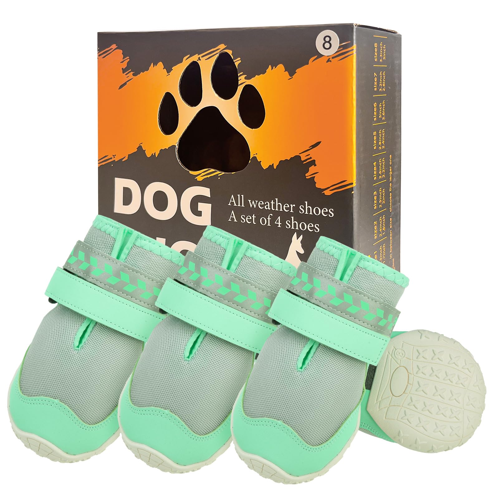 BEAUTYZOO zapatillas impermeables para perros protegen patas del frío y la humedad