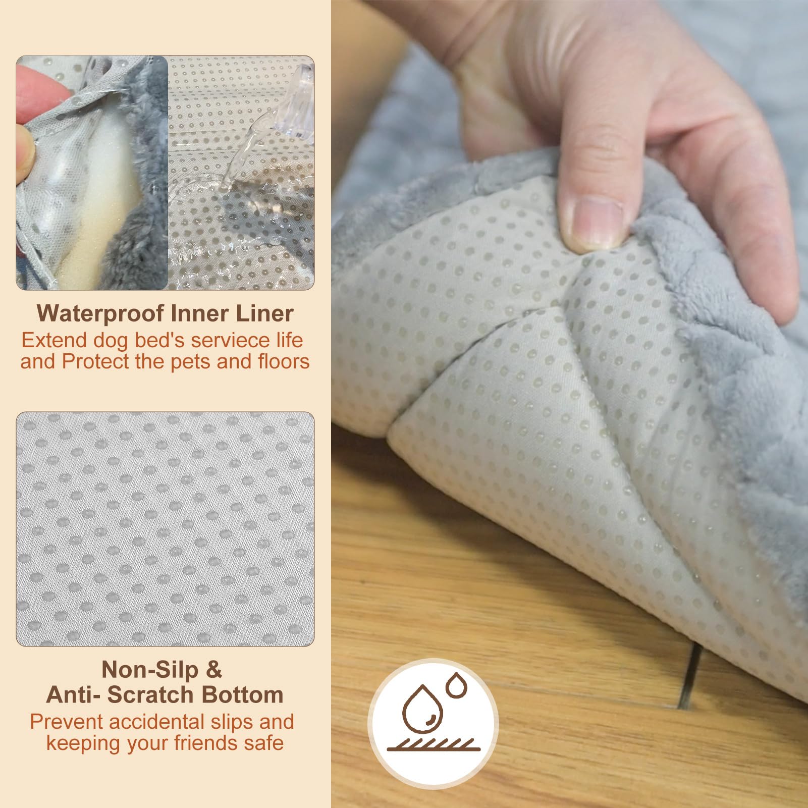Colchon Beautyzoo para perro lavable a máquina facilita la limpieza.
