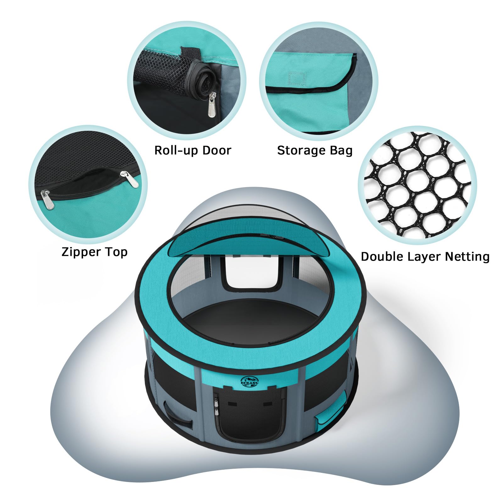 BEBANG jaula-mascotas resistente, ideal para perros pequeños.