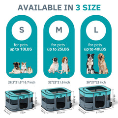 BEBANG jaula plegable para mascotas gris, ideal para viajar y guardar