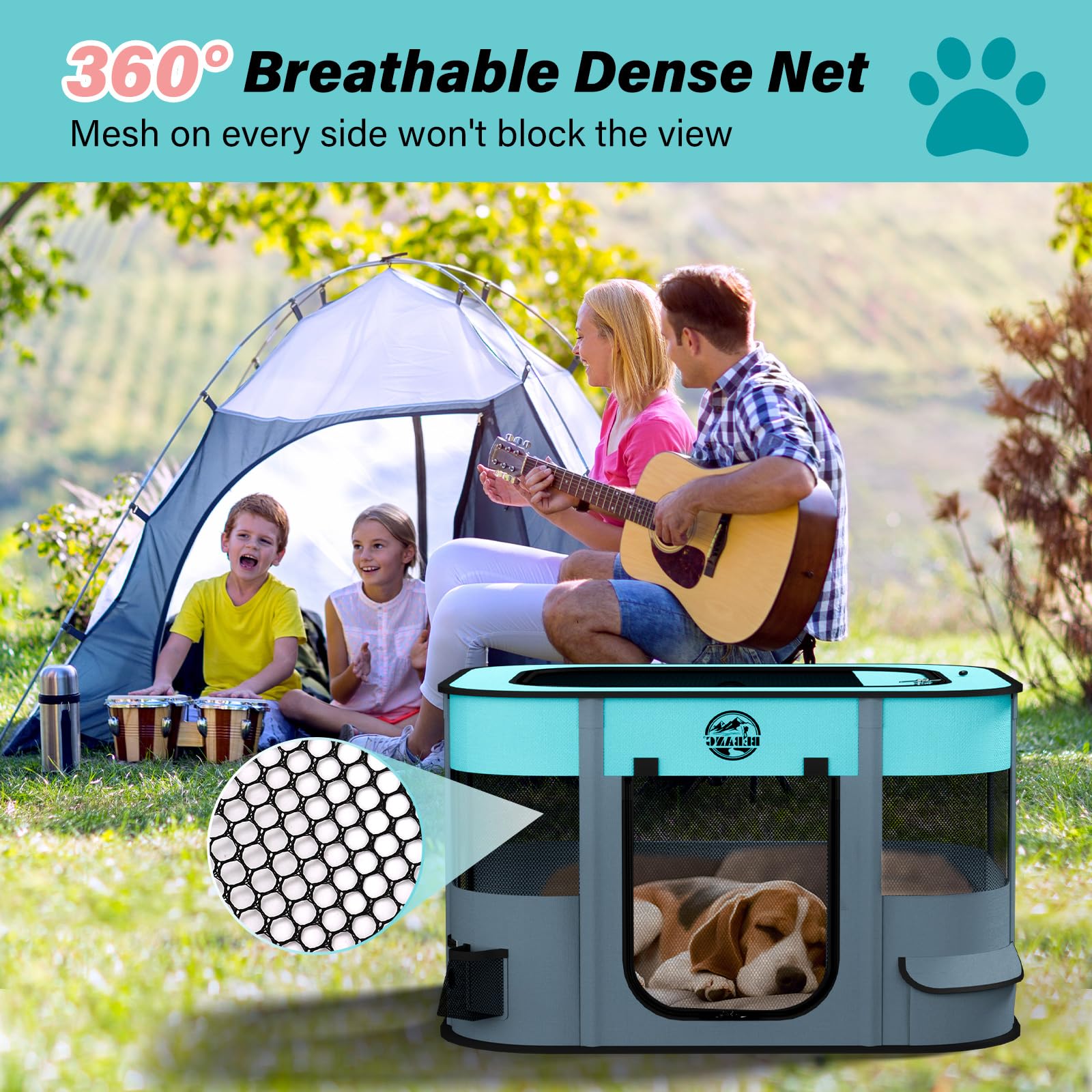 BEBANG Playpen con transporte en bolsa para llevar a cualquier lugar.