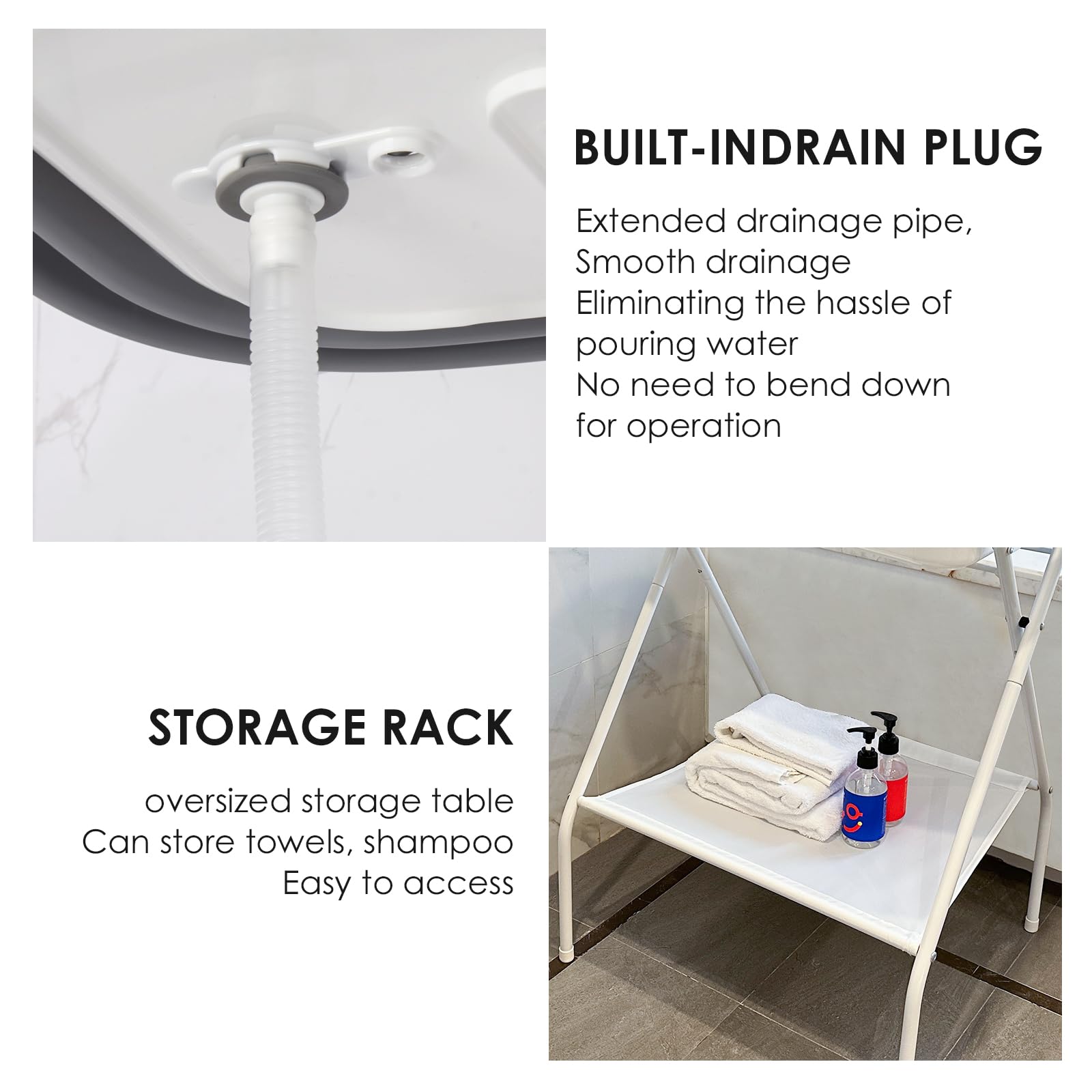 BEBEROAD PETS uso interior y exterior para baño cómodo.