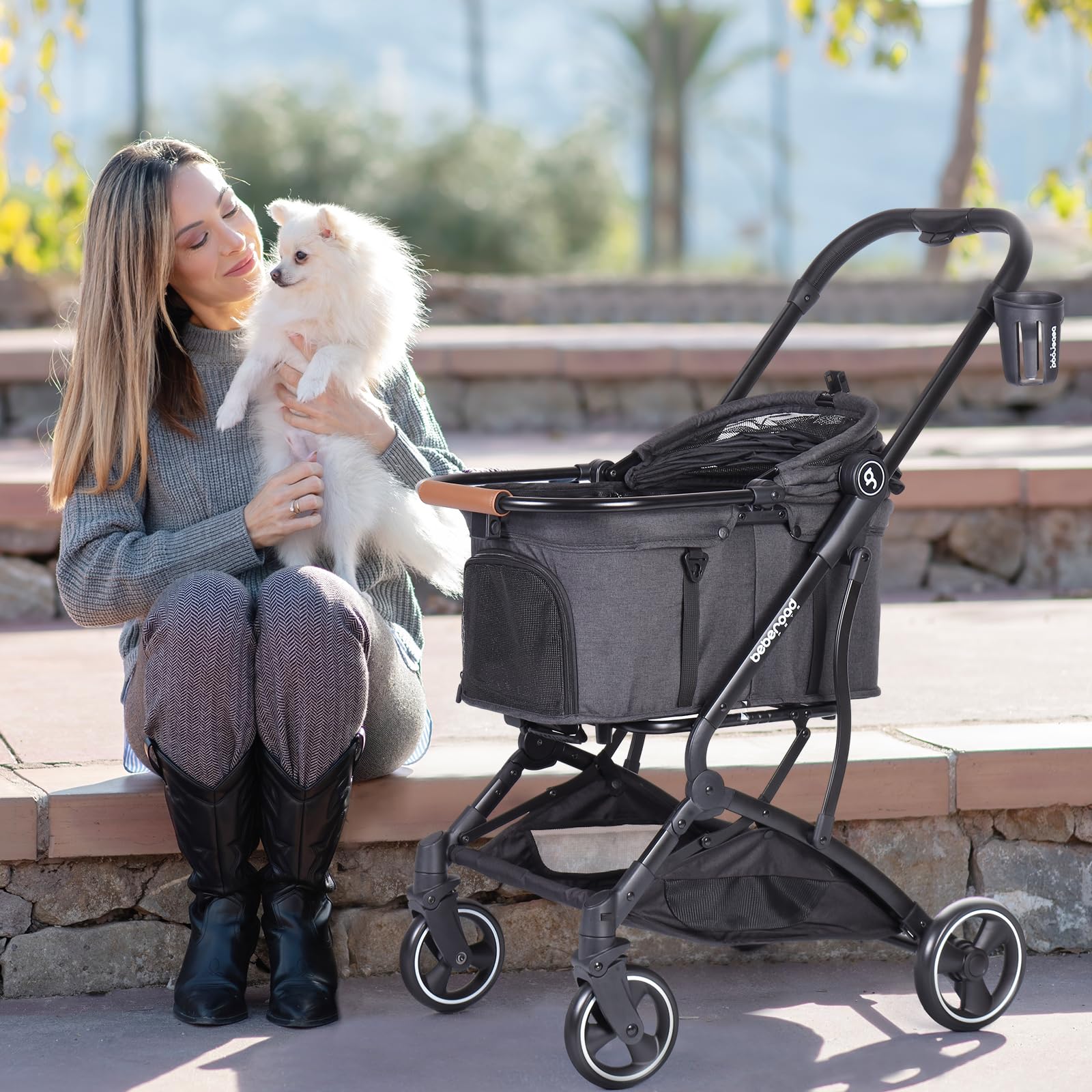 BEBEROAD PETS T3 portador desmontable para viaje versátil.
