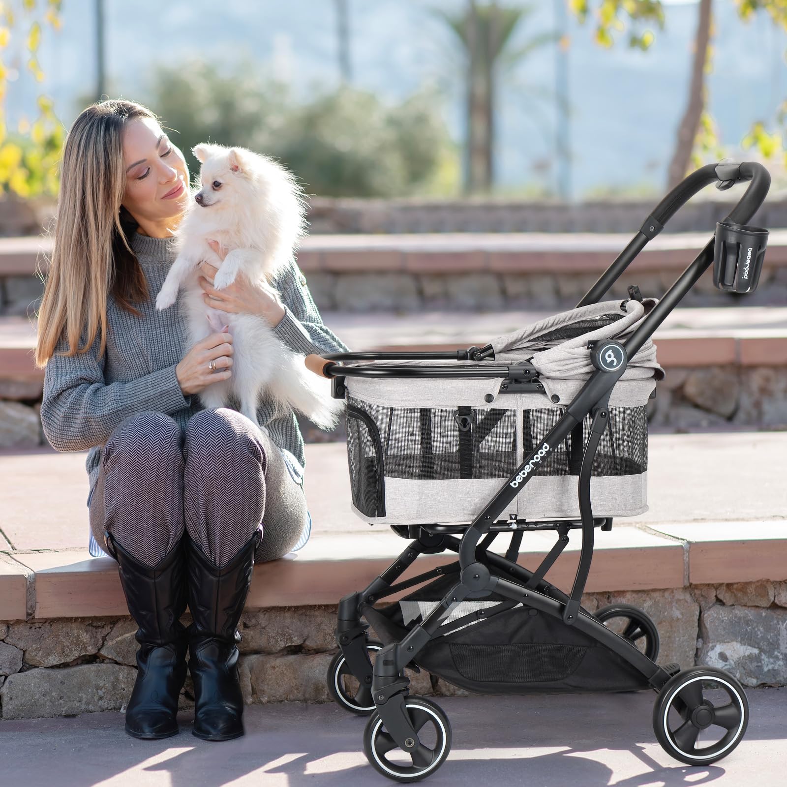 Beberoad Pets T3: portador desmontable para usar como transporte independiente.