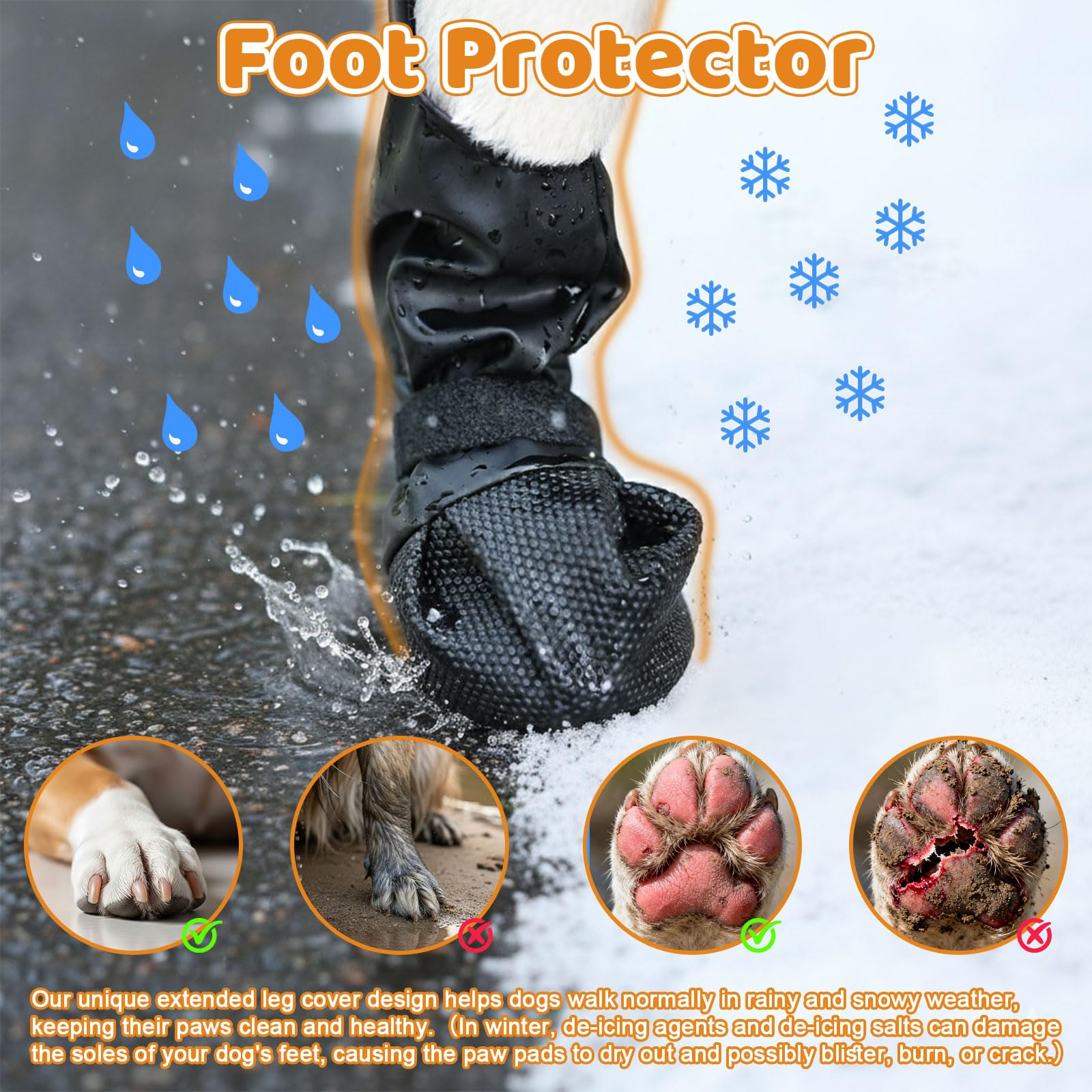 BECEMURU botas suaves y flexibles para uso diario del perro