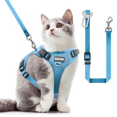 Bechtel arnés para gato con cuatro hebillas para mayor ajuste y seguridad.