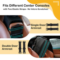 Bolsillos grandes Becivi para guardar accesorios de viaje.