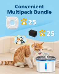 Beckacher filtros para fuente de gato 67oz: ajuste seguro y sin goteos