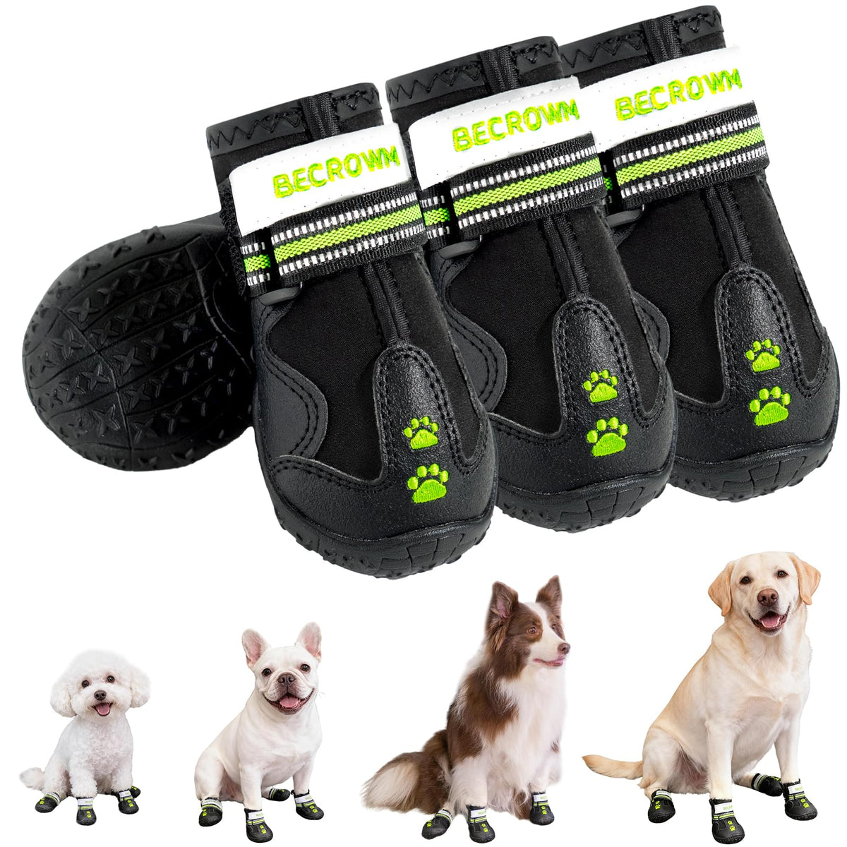 Botas BECROWM impermeables para proteger las patas en lluvia y nieve