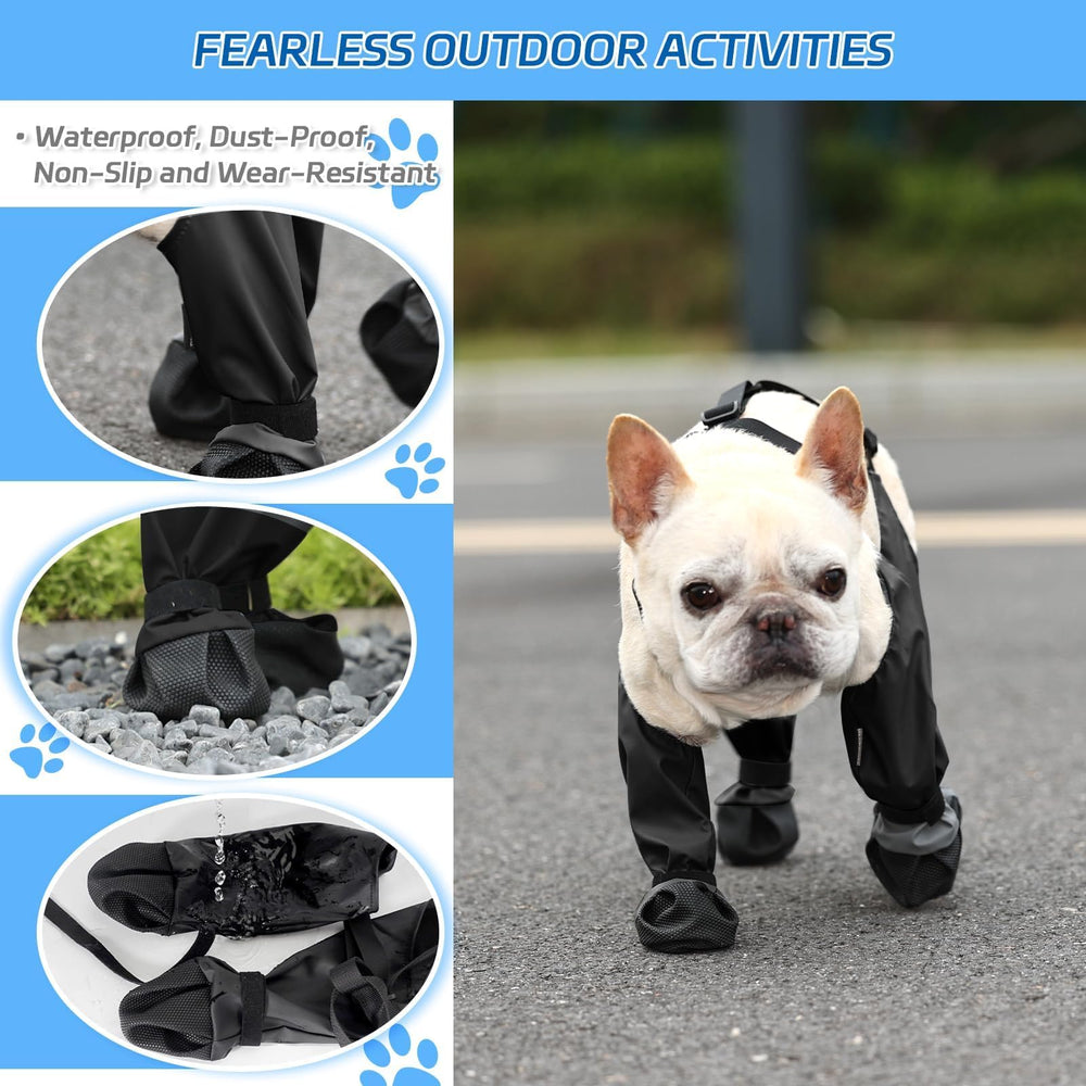 BECROWM botas protegen las patas contra lodo y barro durante caminatas.