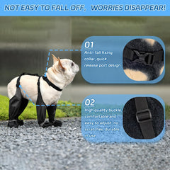 BECROWM botas para perros con suela antideslizante para hielo y superficies mojadas.