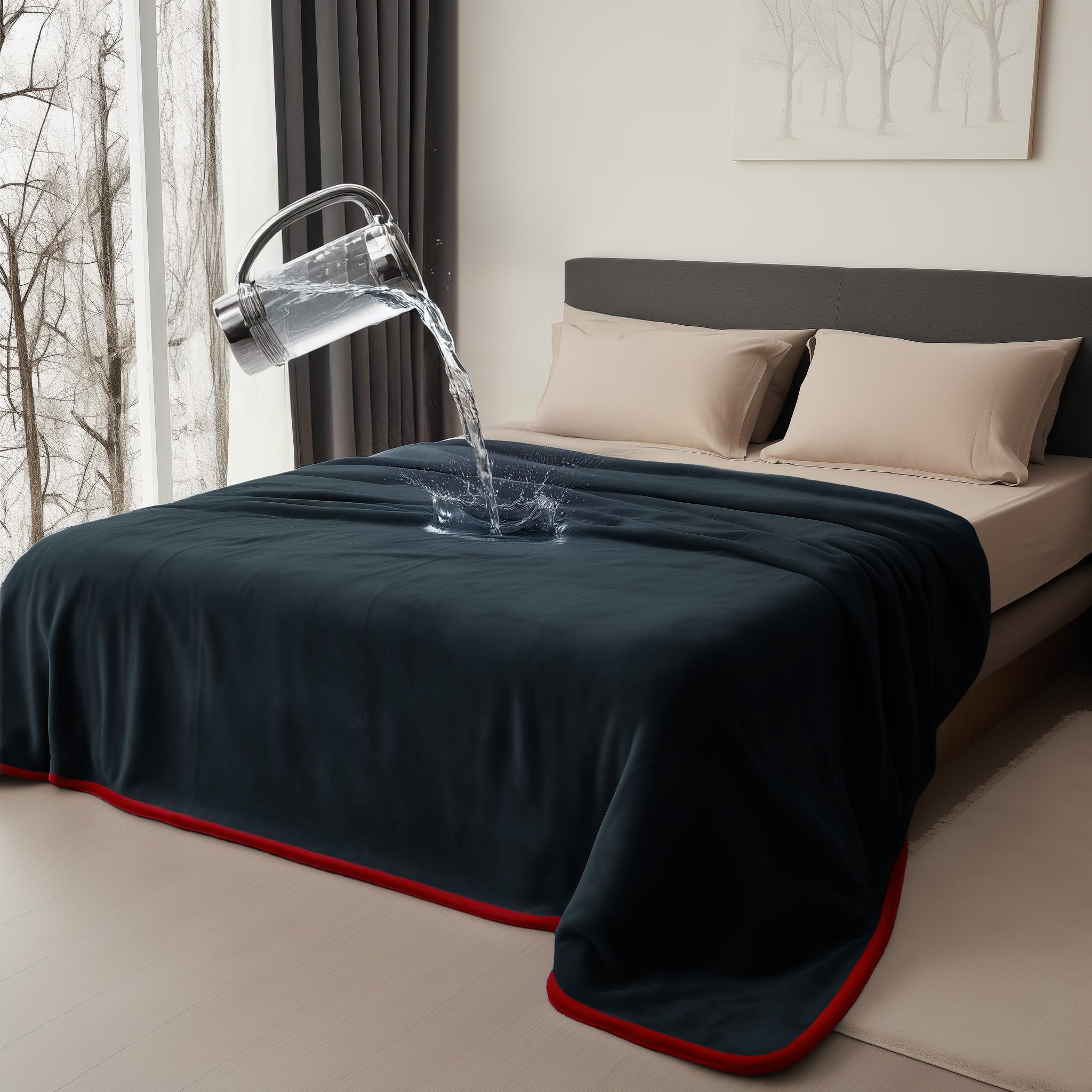 Bedding Aid diseño rojo y negro estilo moderno para casa