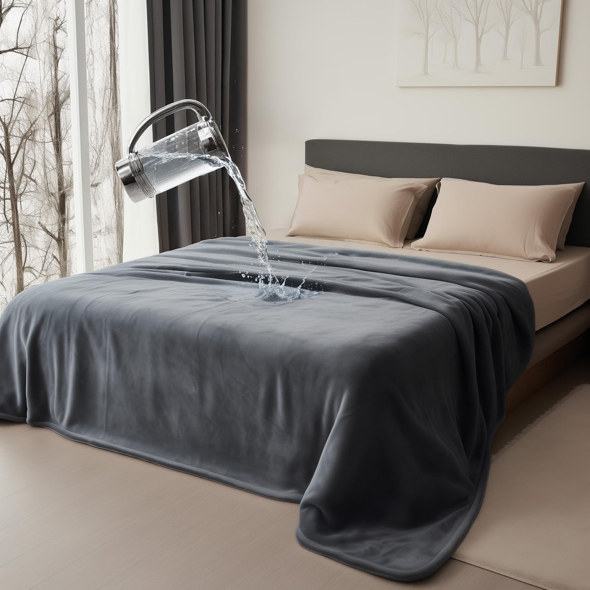 Manta impermeable Bedding Aid, doble cara, ideal para derrames en cama o sofá.